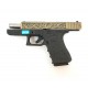 Страйкбольный пистолет WE Glock-19 Gen.3 Bronze, с гравировкой WE-G003BOX-FP